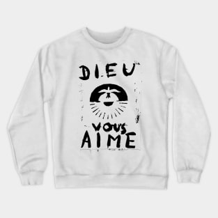 norman reedus as daryl dixon, the walking dead dieu vous aime Crewneck Sweatshirt